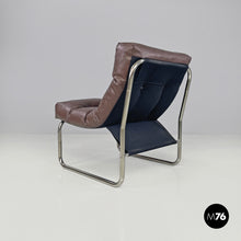 Charger l'image dans la galerie, Brown faux leather armchairs Pixi by Gillis Lundgren for Ikea, 1970s