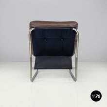 Charger l'image dans la galerie, Brown faux leather armchairs Pixi by Gillis Lundgren for Ikea, 1970s
