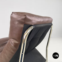 Charger l'image dans la galerie, Brown faux leather armchairs Pixi by Gillis Lundgren for Ikea, 1970s