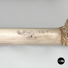 画像をギャラリービューアに読み込む, Rattan and white wood coffee table by Mcguire, 1960s