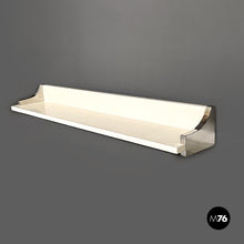 画像をギャラリービューアに読み込む, White lacquered wood shelf by D.I.D., 1980s