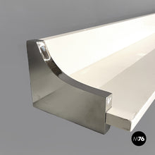 画像をギャラリービューアに読み込む, White lacquered wood shelf by D.I.D., 1980s