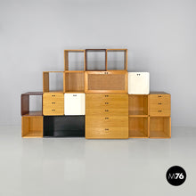 画像をギャラリービューアに読み込む, Modular wooden bookcase Samara by Derk Jan de Vries for Maisa, 1970s