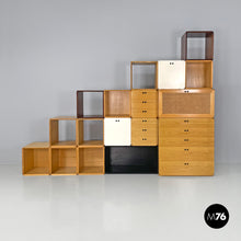 画像をギャラリービューアに読み込む, Modular wooden bookcase Samara by Derk Jan de Vries for Maisa, 1970s