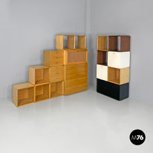 画像をギャラリービューアに読み込む, Modular wooden bookcase Samara by Derk Jan de Vries for Maisa, 1970s