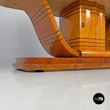 画像をギャラリービューアに読み込む, Wooden bar cabinet with mirrored doors, 1930s