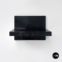 Charger l'image dans la galerie, Black shiny plastic shelf by Marcello Siard for Kartell, 1970s