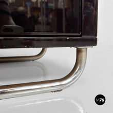 将图片加载到图库查看器,Wooden black lacquered wardrobe, 1970s