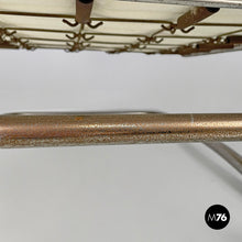 Load image into Gallery viewer, Bauhaus armchair in chromed metal and light brown fabric, 1940s