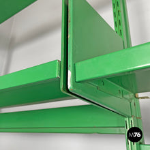 Load image into Gallery viewer, Green metal bookcase, 1970s