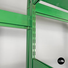 Load image into Gallery viewer, Green metal bookcase, 1970s