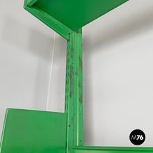 Load image into Gallery viewer, Green metal bookcase, 1970s