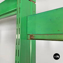 Load image into Gallery viewer, Green metal bookcase, 1970s