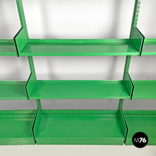 Load image into Gallery viewer, Green metal bookcase, 1970s