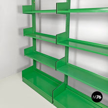 Load image into Gallery viewer, Green metal bookcase, 1970s