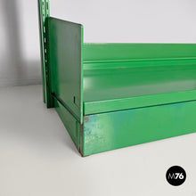 Load image into Gallery viewer, Green metal bookcase, 1970s