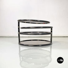 画像をギャラリービューアに読み込む, Coffee table in glass and metal with swivel tops, 1970s