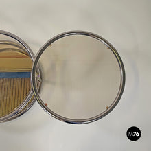 画像をギャラリービューアに読み込む, Coffee table in glass and metal with swivel tops, 1970s