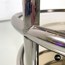 画像をギャラリービューアに読み込む, Coffee table in glass and metal with swivel tops, 1970s