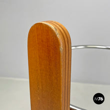 画像をギャラリービューアに読み込む, Round umbrella stand by Origlia in cast iron and wood, 1980s