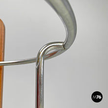 画像をギャラリービューアに読み込む, Round umbrella stand by Origlia in cast iron and wood, 1980s