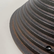画像をギャラリービューアに読み込む, Round umbrella stand by Origlia in cast iron and wood, 1980s