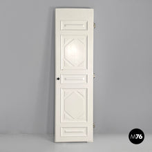 Load image into Gallery viewer, Single door in white painted wood with decoration, 2000s