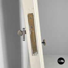 Load image into Gallery viewer, Single door in white painted wood with decoration, 2000s