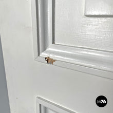 Load image into Gallery viewer, Single door in white painted wood with decoration, 2000s