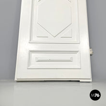 Load image into Gallery viewer, Single door in white painted wood with decoration, 2000s