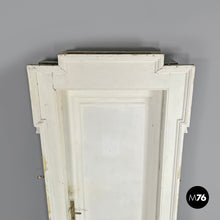 将图片加载到图库查看器,White painted wooden door with frame, early 1900s