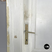将图片加载到图库查看器,White painted wooden door with frame, early 1900s