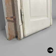 将图片加载到图库查看器,White painted wooden door with frame, early 1900s