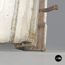 将图片加载到图库查看器,White painted wooden door with frame, early 1900s