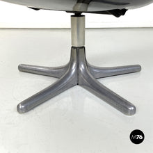 将图片加载到图库查看器,Black leather armchair by Cesare Casati for Arflex, 1960s