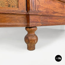 画像をギャラリービューアに読み込む, Wooden and fabric screen with floral pattern, late 1800s