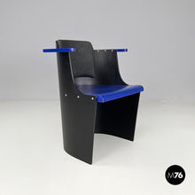 Charger l'image dans la galerie, Blue and black chairs D61 by El Lissitzky for Tecta, 1970s