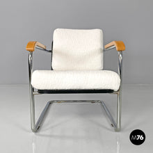 画像をギャラリービューアに読み込む, White fabric armchair 1435 by Werner Max Moser for Embru, 2000s