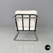画像をギャラリービューアに読み込む, White fabric armchair 1435 by Werner Max Moser for Embru, 2000s