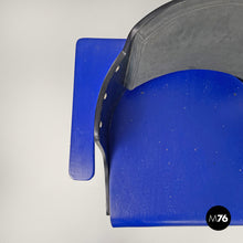 Charger l'image dans la galerie, Blue and black chairs D61 by El Lissitzky for Tecta, 1970s