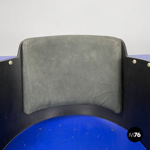 Charger l'image dans la galerie, Blue and black chairs D61 by El Lissitzky for Tecta, 1970s