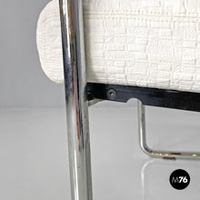 画像をギャラリービューアに読み込む, White fabric armchair 1435 by Werner Max Moser for Embru, 2000s