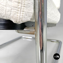 画像をギャラリービューアに読み込む, White fabric armchair 1435 by Werner Max Moser for Embru, 2000s