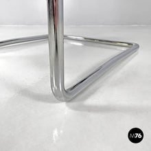 画像をギャラリービューアに読み込む, Striped light blue armchair 1435 by Werner Max Moser for Embru, 2000s