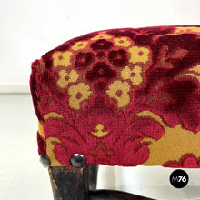 画像をギャラリービューアに読み込む, Poufs in wood and damask fabric, 1850s
