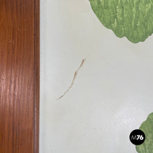 画像をギャラリービューアに読み込む, Three-door wooden screen with paintings, early 1900s