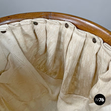 画像をギャラリービューアに読み込む, Sewing stand in wood and fabric, 1800s