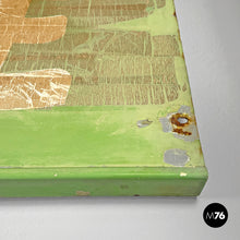 画像をギャラリービューアに読み込む, Pastel green metal sign with white lettering, 1960s