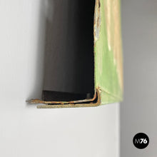 画像をギャラリービューアに読み込む, Pastel green metal sign with white lettering, 1960s