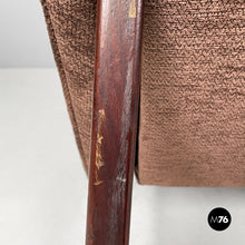 将图片加载到图库查看器,Brown armchair 877 by Gianfranco Frattini for Cassina, 1959